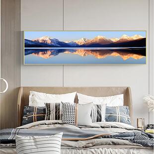 冈仁波齐挂画梅里雪山书房卧室床头装饰画卧室西藏风景壁画挂画