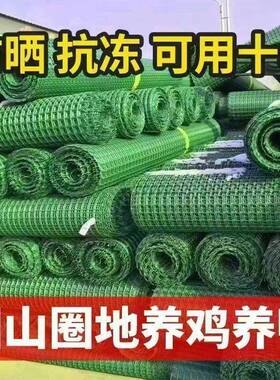 加厚果园菜园养殖拦鸡鸭圈玉米网格防护养鸡围栏网绿色塑料围栏网