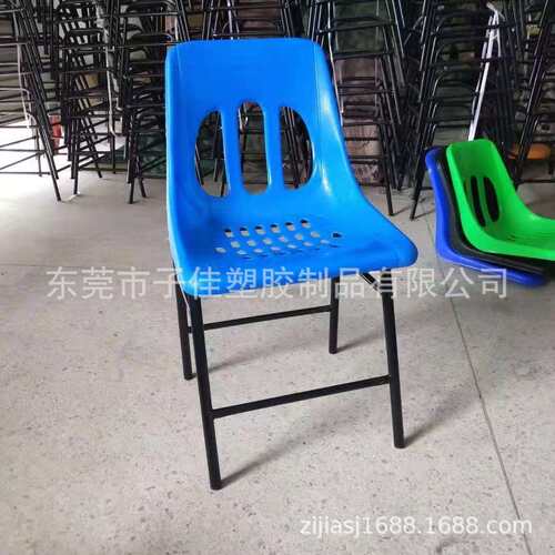 福建蓝色靠背椅 车间流水线背靠椅