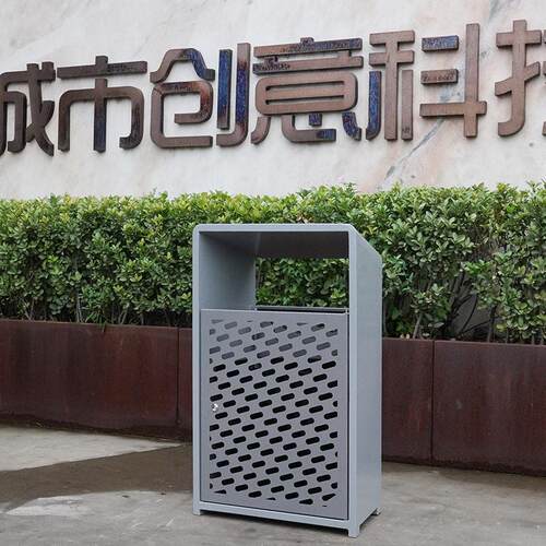 镀锌板户外垃圾桶室外公园景区市政垃圾箱公共物业小区环卫果皮箱