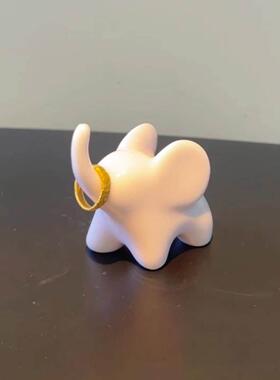 小象饰品，高端客厅门厅珠宝收纳架，小动物桌面装饰戒指收纳架