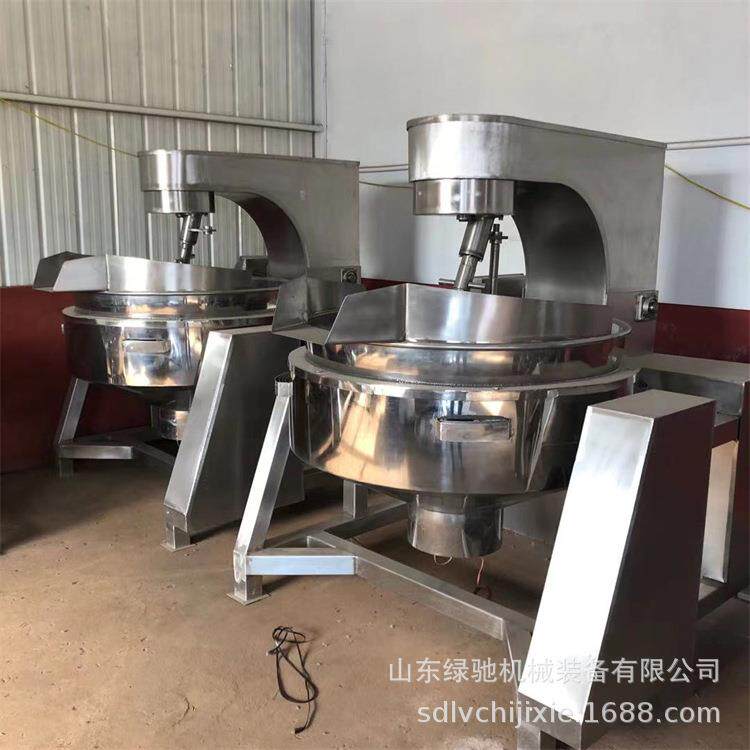 供应酒店自动炒锅 花生酱火锅底料底料机器 剁椒酱行星搅拌炒锅