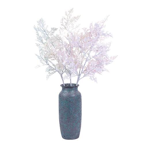 2022仿真干花粉色装饰摆件假花婚庆气氛盆景仿真雾凇植物