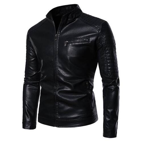 Coat, leather jacket, men's youth motorcycle, men's