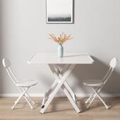 折AXE叠桌餐家用简易吃饭桌户外便摆摊桌折叠桌椅租边房新携款 包