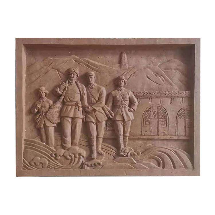 石雕浮雕壁画 红色革命纪念壁画 户外浮雕文化墙风景墙