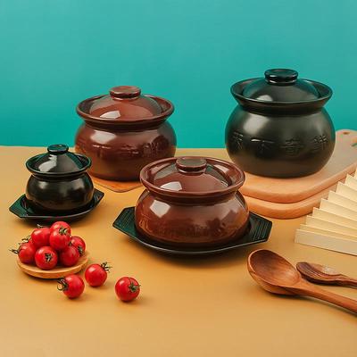 罐罐米线专用瓦罐煨汤商用明火炖盅砂锅煲汤家用燃气沙锅陶瓷煲