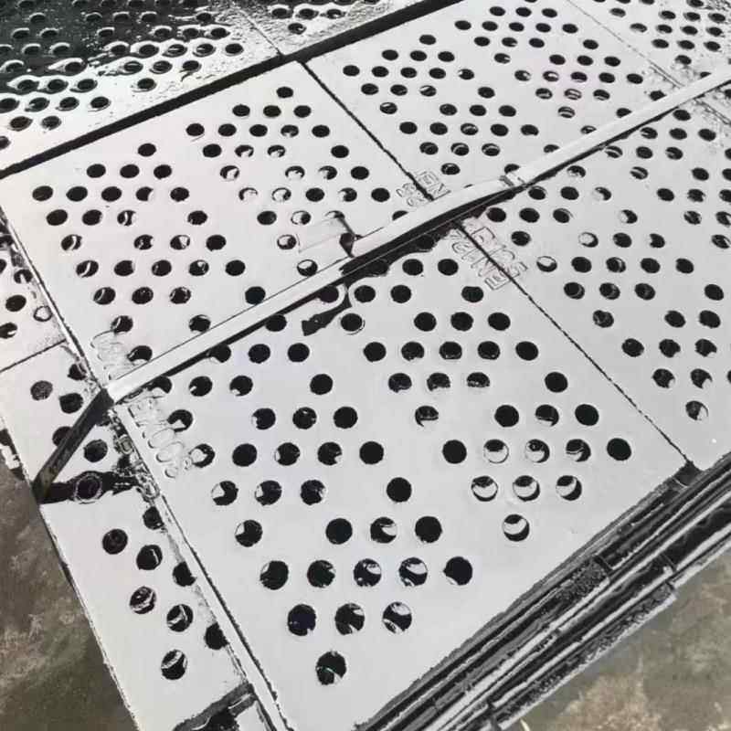 球墨铸铁井盖雨水篦子排水沟盖板窨井盖下水道地沟沙圆孔篦子格栅