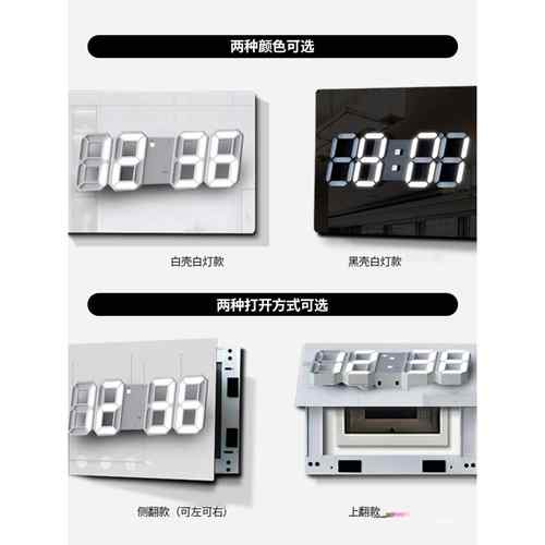 电轻表箱装饰画PY时钟钟奢电闸横版电箱遮挡强弱电盒表配挂画免打