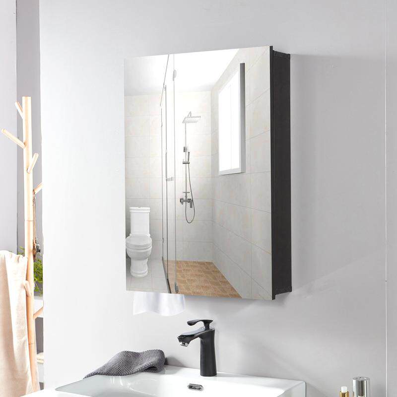 小户型太空铝浴室镜柜铝合金镜箱卫生间壁挂置物柜卫浴镜子吊柜