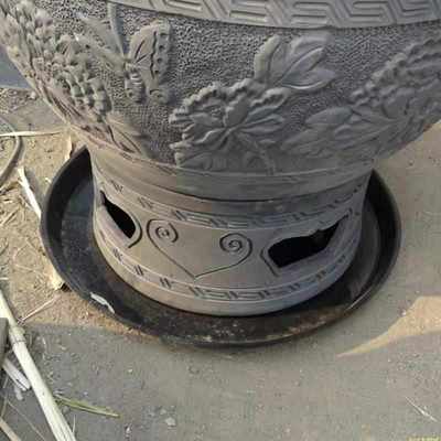 高端大鱼缸大花盆托盘大号号圆形鱼缸底座塑料托盘鱼盆接水盘盆垫