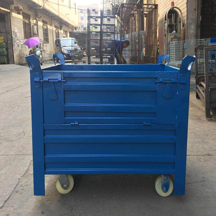 铁皮箱折叠固定仓储笼物流台车周转箱笼铁框大铁笼蝴蝶笼仓库储物