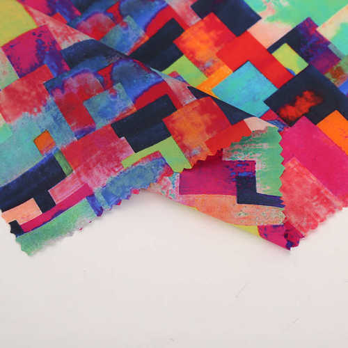 酸性直喷印花布料加工 尼龙锦纶数码印花面料直喷印花面料批发