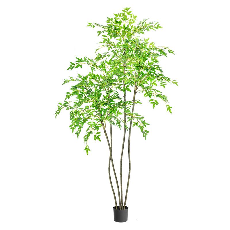 南天竹绿植室内大型盆栽客厅装饰摆件落地仿生植物假花树绢花雏菊