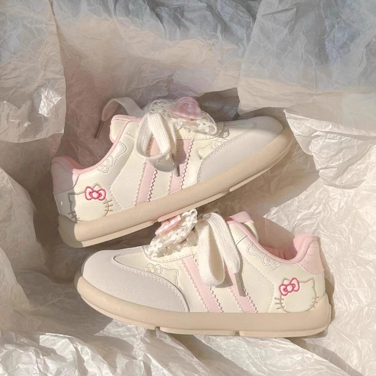 可爱小猫板鞋百搭小众鞋子老爹鞋