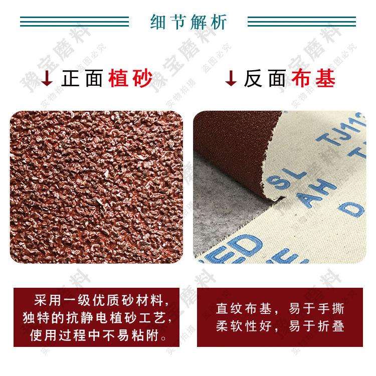 手撕砂布卷4寸100/4.5寸115/沙布纸卷JB-5软布卷TJ-113 砂条纱布