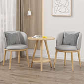 阳台休闲桌椅客厅轻奢茶桌椅组合民宿酒店洽谈椅网红