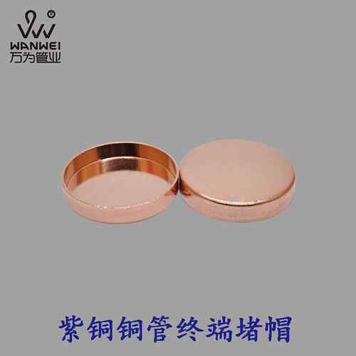 万为TP2紫铜堵帽内径9.52-159mm封帽水管塞帽 纳子封帽带帽气门芯