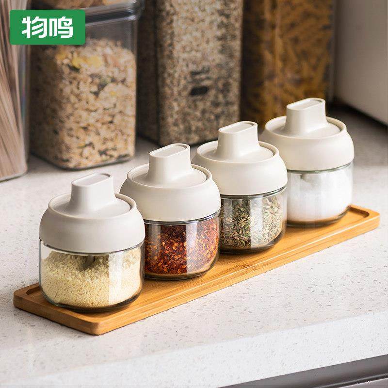 物鸣调味罐瓶调味盒调味瓶罐子油壶组合套装家用厨房收纳玻璃盐罐,厨房/烹饪用具,调味瓶罐/调料研磨器,淘宝优惠券,粉丝福利购,淘宝优惠卷