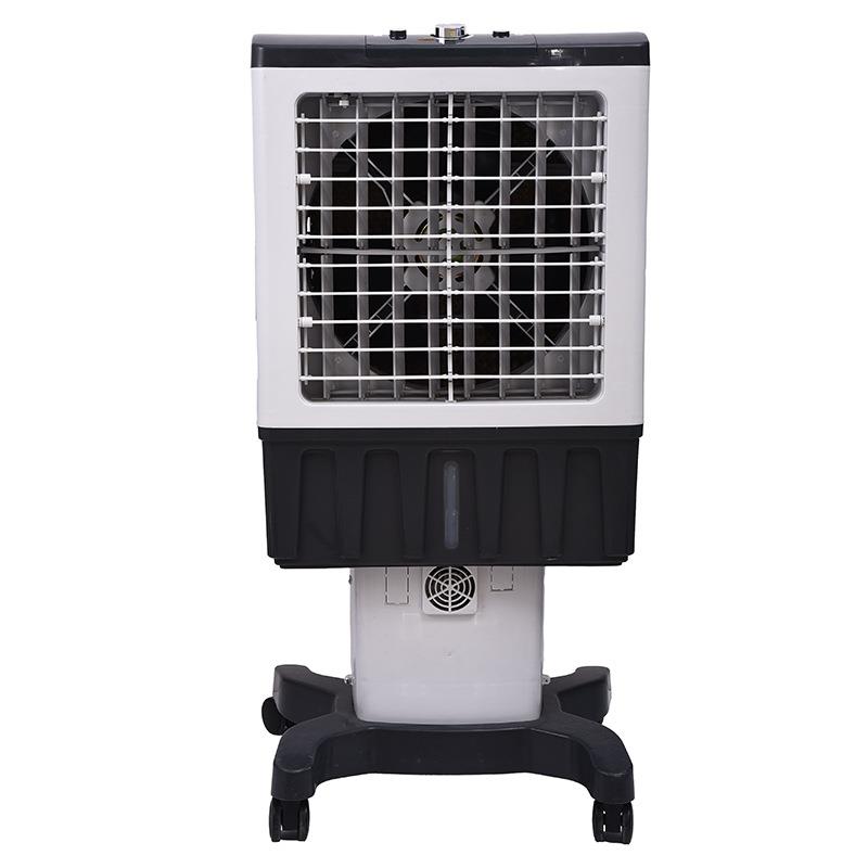 供应DC1V大型工业冷风扇三面冰帘降温移动冷风机充电式冷风机