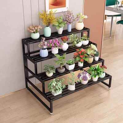 XMN花架户外庭院花架铁落艺置物花架花阳台多室外盆栽置物架层地