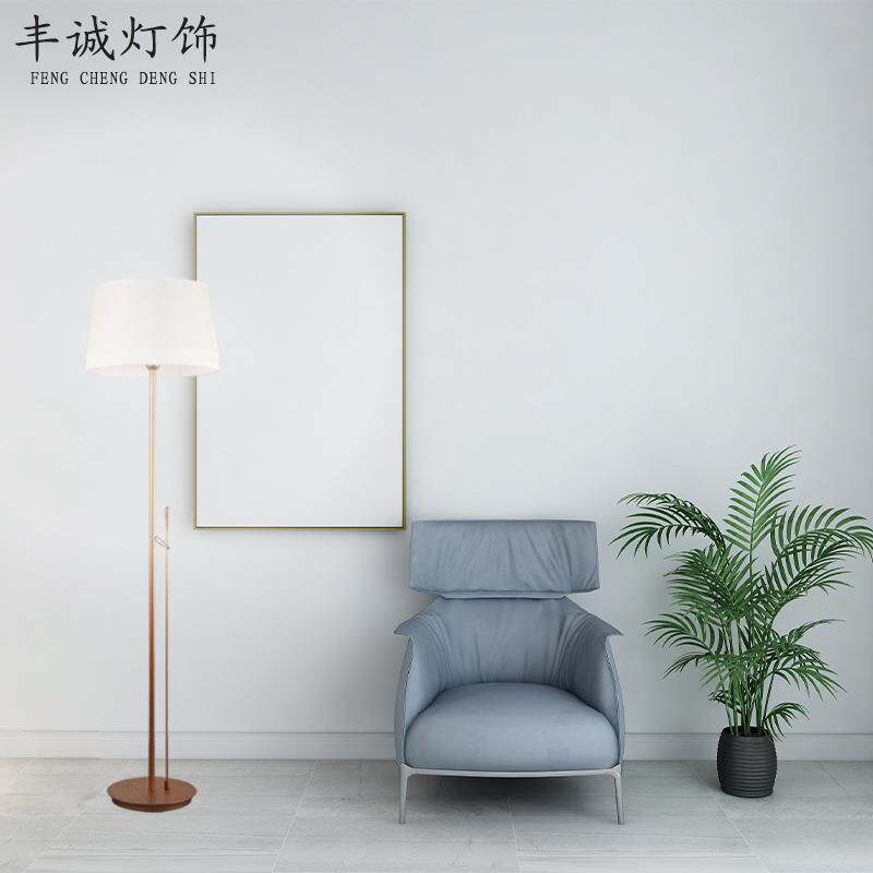 新中式客厅落地灯古典中国风仿古书房禅意茶室创意编织布艺落地灯