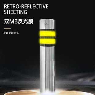 厂家加工304不锈钢车凹槽警示柱人行道路桩防撞柱分隔路障止车柱