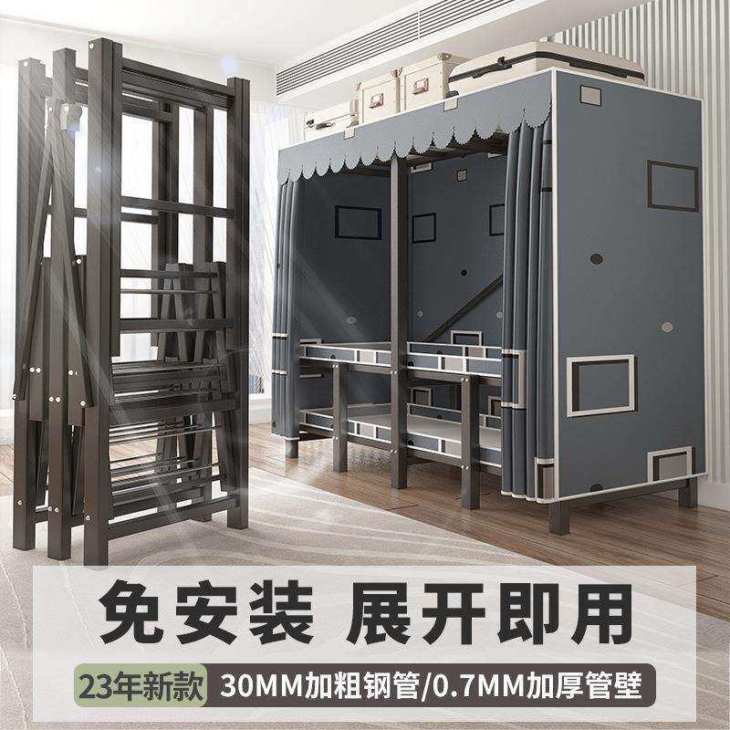 衣柜家用卧室免安装折叠简易布衣柜出租房用全钢架结实耐用衣橱