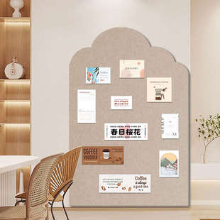 不伤墙毛毡板墙贴云之屋照片墙免打孔装 饰创意背景板组合相框收纳