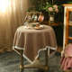 欧式 9QXC纯素色餐桌布台盖布巾圆方桌布茶几布家用美式 法式 现代其