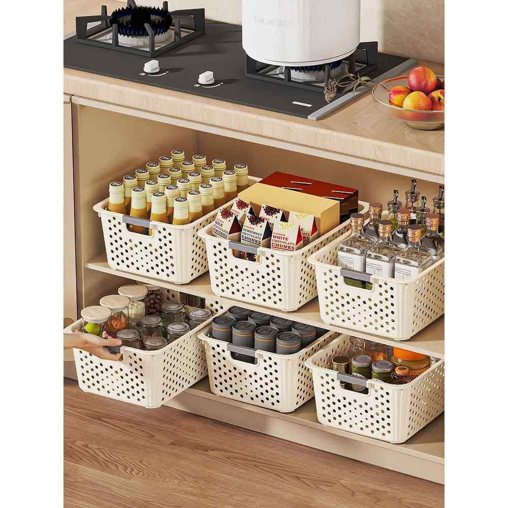 日式风收纳筐高级感收纳筐家用衣柜收纳儿童玩具杂物零食厨房塑料,收纳整理,收纳箱,淘宝优惠券,粉丝福利购,淘宝优惠卷