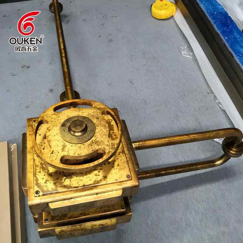 欧肯五金工厂豪华复古不锈钢大门把手宴会厅博物馆展览馆前门拉手