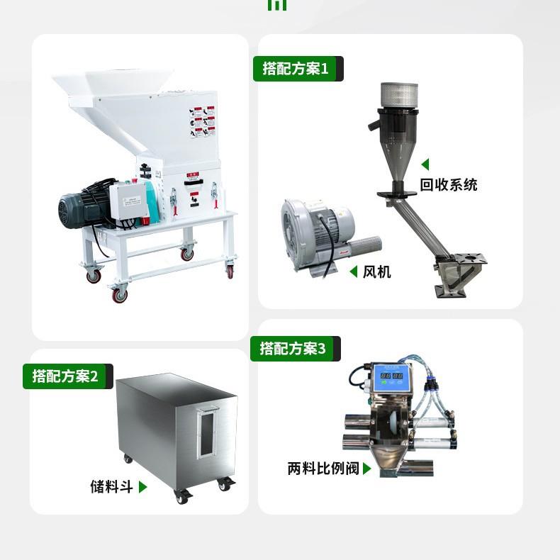 塑料粉碎机自动上料3P慢速粉碎机2P注塑辅机静音机边碎料机打料机