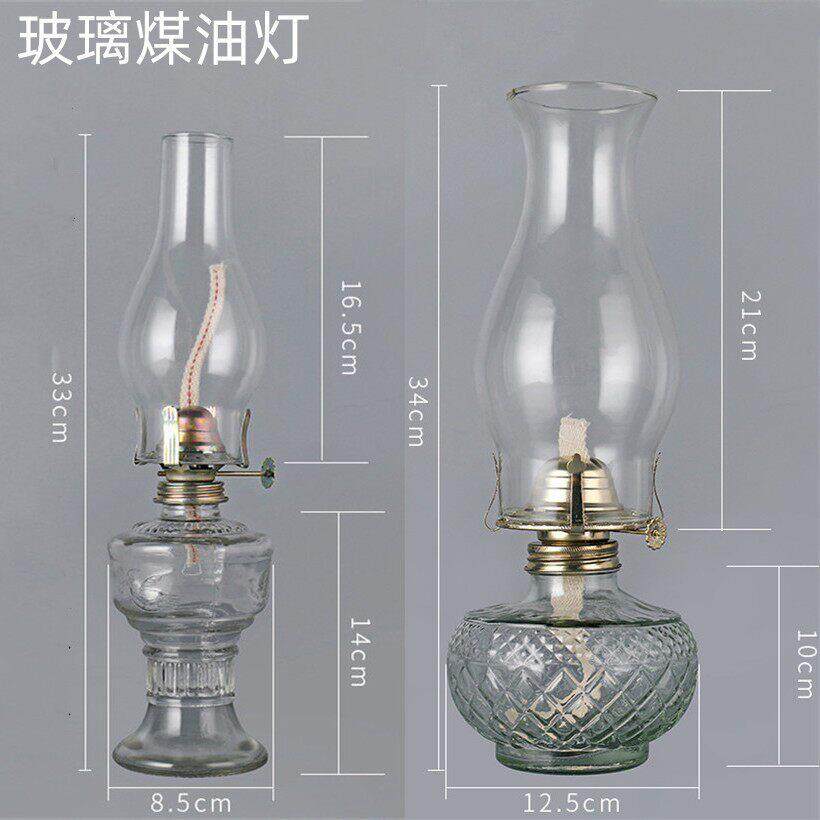 复古老式煤油灯用油老马灯乡村怀旧火水灯洋油灯长明灯玻璃马灯