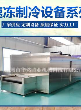 海产品单体隧道式速冻机蔬菜水果等颗粒片状块状食品流化床速冻机