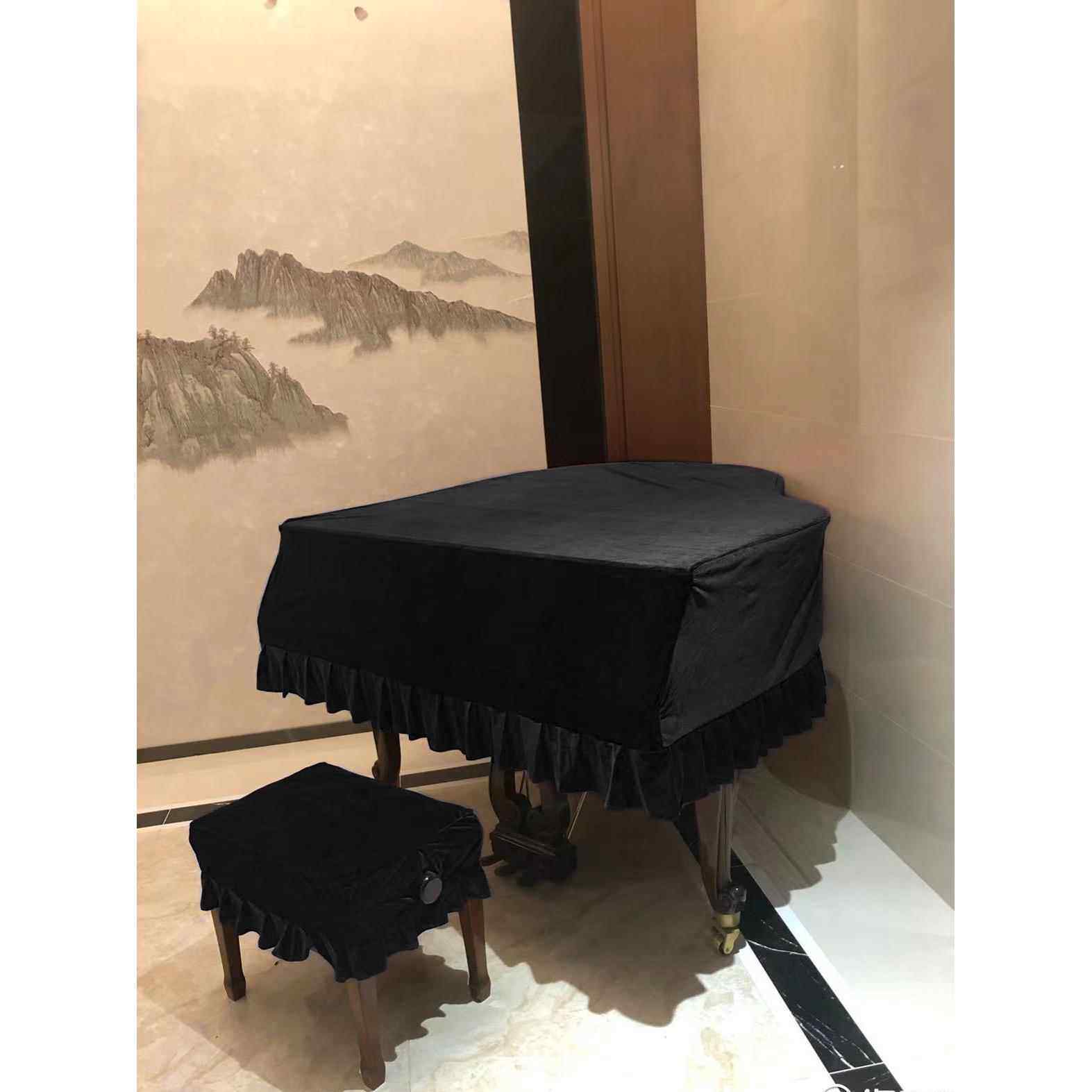 Kawai各种型号的三角钢琴防尘罩高档加厚金丝绒Kawai三角钢琴罩布