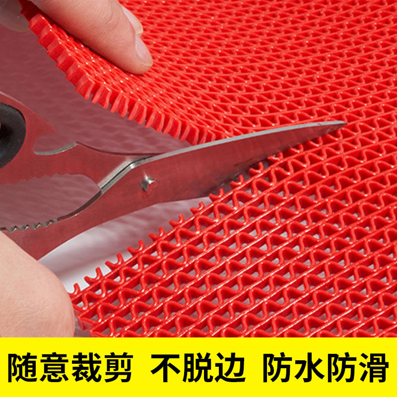 加厚防滑地垫走廊过道厕所卫生间浴室厨房防水pvc商用门口防滑垫