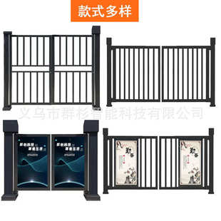 对开小门学校栅栏门电动人脸识别广告门自动小门人行通道刷卡门禁