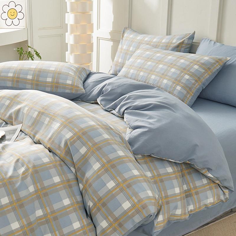 水洗棉被套被罩单12床00全棉1件00纯棉50xJSF-92200学生单人单被