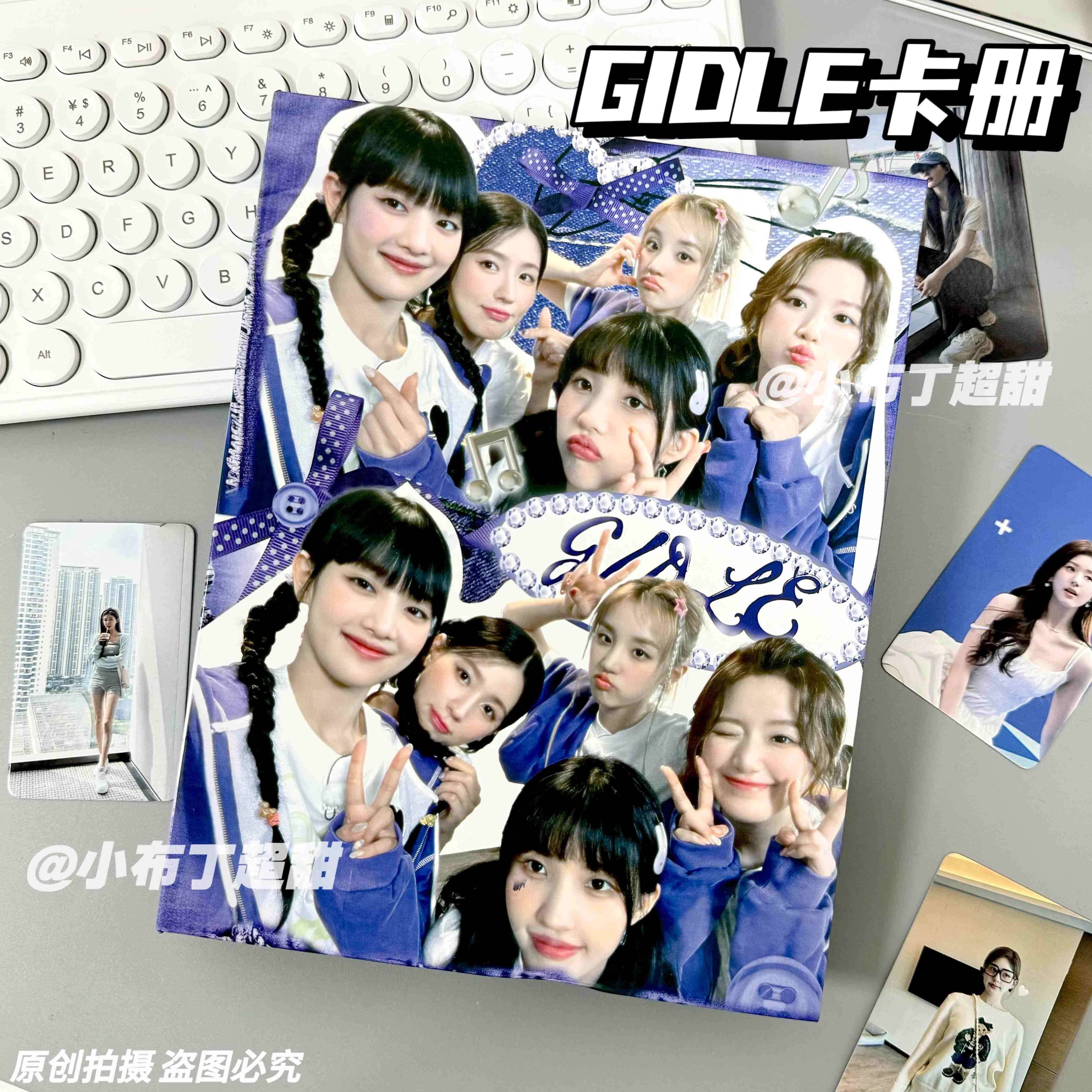 GIDLE女团卡册小卡3寸宋雨琦收纳册拍立得相册A5活页内页四宫格