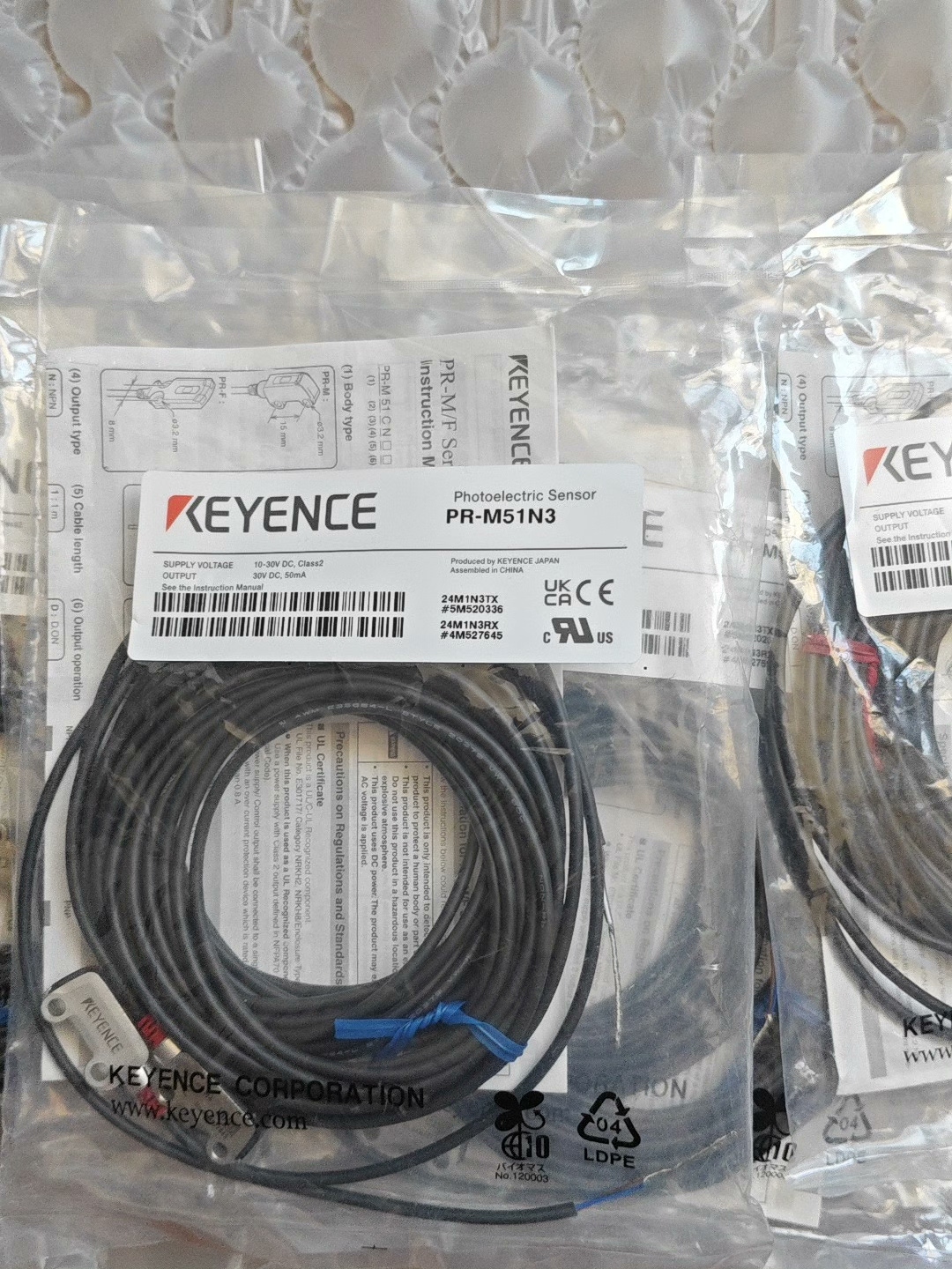 基恩士PR-M51N3光电传感器，全新原装正品，盒码一致！配