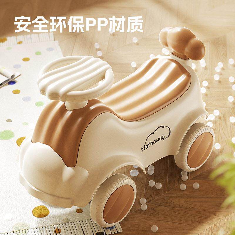 儿童扭扭车-岁滑行车带音乐女四轮可坐玩具滑滑车溜溜车