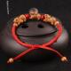 桃木生肖红绳手炼三合一贵族手绳牛马龙狗羊猴鸡狗猪猪年三合一贵