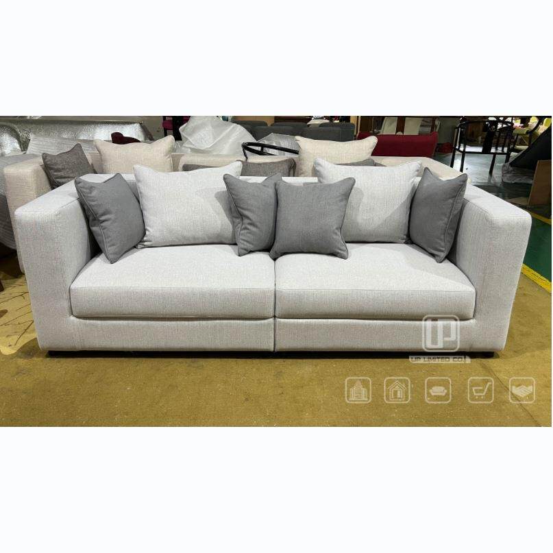 现代简约棉麻高级格调空间系列直排多人客厅沙发组合尺寸颜色可定