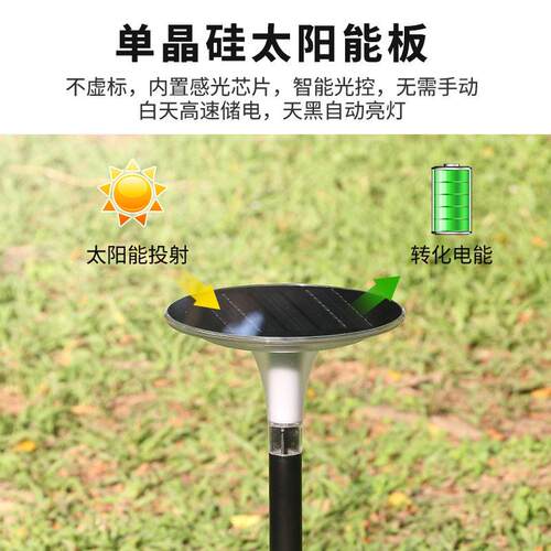 新款跨境YH0638太阳草能坪灯户外庭院灯室氛围灯景观灯太阳外地能