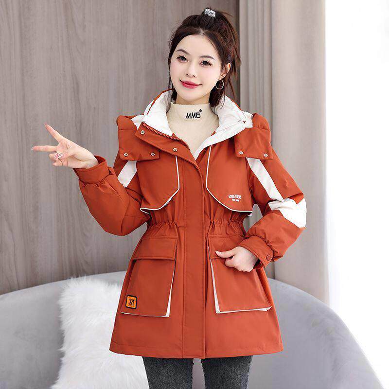 中长款派克棉服外套女冬季新款时尚宽松休闲大码加厚保暖羽绒棉袄