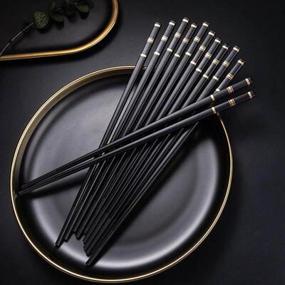 5 Pairs Chinese Japanese Chopsticks Sushi Sticks Korean Chop