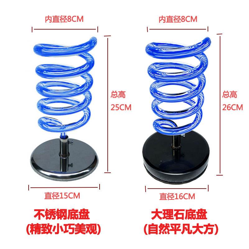美发桌面电吹风机支架发廊理发店家用免打孔不锈钢吹风筒收纳架子图片