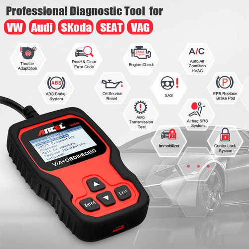 厂家直销Ancel VD500 适用于VAG Audi Skoda Scanner Car Diagnos