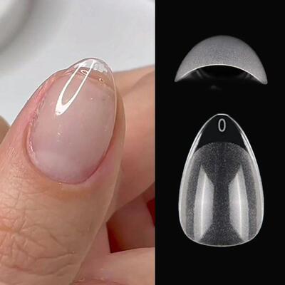 120pcs XXS Extra Short Almond Coffin Nail Tips Half Matte Pr